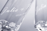Personalised Favours #13 Personalised wine champagne glasses