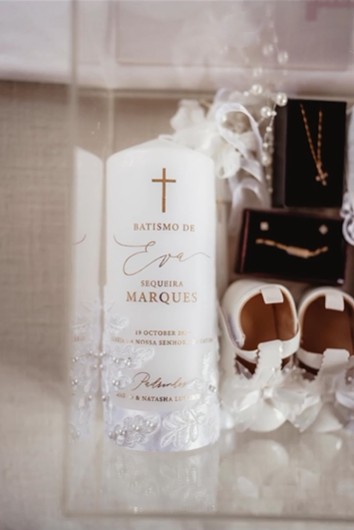 Custom baptism candle - Candles4All Johannesburg
